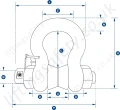 Straightpoint Wired Load Shackle Dimensions