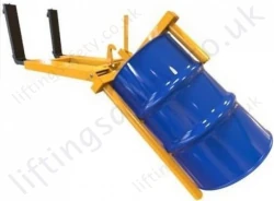 Drum Positioner Fork Truck Attachment - 3 Tine Model