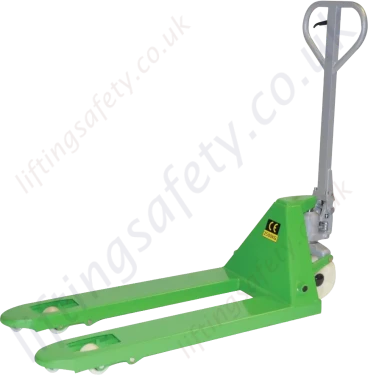 EcoWarrior 2500kg EURO Pallet Truck, Single Roller
