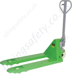 EcoWarrior 2500kg EURO Pallet Truck, Single Roller