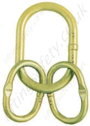 Crosby A347 Grade 80 Welded Master Link Assembly with Engineered Flat