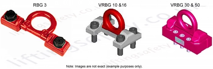 RUD Bolt on Load Rings - RBG 3 - VRBG 10 and 16 - VRBG 30 and 50 RUD Bolt on Load Rings - RBG 3 - VRBG 10 and 16 - VRBG 30 and 50
