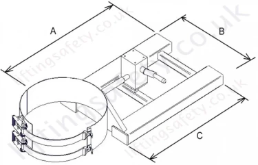 Flt Mounted Sideways Drum Rotator Dimensions