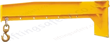 Fixed Length Forklift Truck Carriage Mounted Easi Reach Jib with Adjustable Hook Position