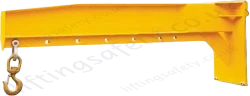 Fixed Length Forklift Truck Carriage Mounted Easi Reach Jib with Adjustable Hook Position