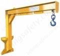 Carriage Mounted Fixed Length High Lift Jib Attachment. Hook Position Adjustable