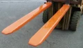 Fork Truck Tine Protection Sleeves On Truck