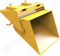 Manual Lever Action Tipping "Easyfill Scoop" Fork Lift Truck Attachment. Materials Lifting Bucket. 200 Litre to 500 Litres