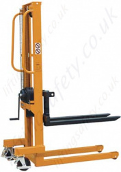 Winch Stacker Truck - 250kg to 1000kg Lifting Capacities. 1560mm Lift Height.