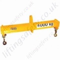 LiftingSafety 2 Point Bespoke Lifting Beams. "Fixed Length". Capacities and Sizes To Customers Specification