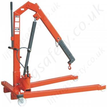 Manual Heavy Duty Folding Floor Crane With Hinged Legs Range To 2000kg Liftingsafety