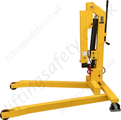 2 Tonne Folding Floor Crane With Arm Folded