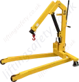 2 Tonne Folding Floor Crane Front Side View