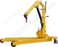 2 Tonne Folding Floor Crane Lower Front Side View