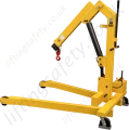 2 Tonne Folding Floor Crane Rear Side View