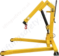 2 Tonne Folding Floor Crane Side View