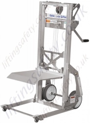 Genie Load Lifter. Lifts Materials up to 200 lbs (91 kg) to a height of 5 ft 7 in (1.7 m)