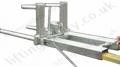Fork truck Mounted Stainless Drum Positioner Attachment for One or Two Drums  - 400kg or 800kg