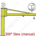 Donati GBA C3/4 'C' Profile Overbraced Jib Crane - upto 1000kg SWL