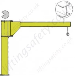 Donati 'I' Profile Under Braced Jib Crane - upto 2000kg SWL