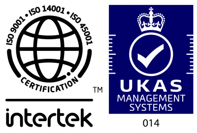 Intertek ISO 9001, 14001 and 45001 Certified